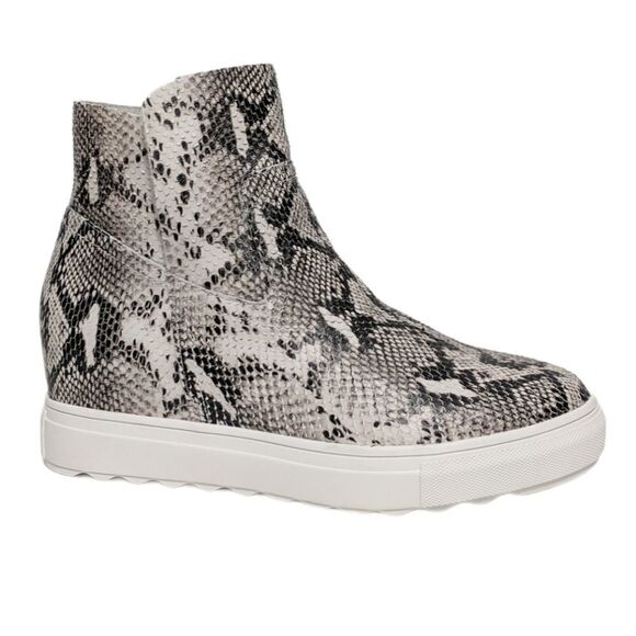 NWOB J/SLIDES Posh Snake Hidden Wedge Sneakers - Picture 1 of 9